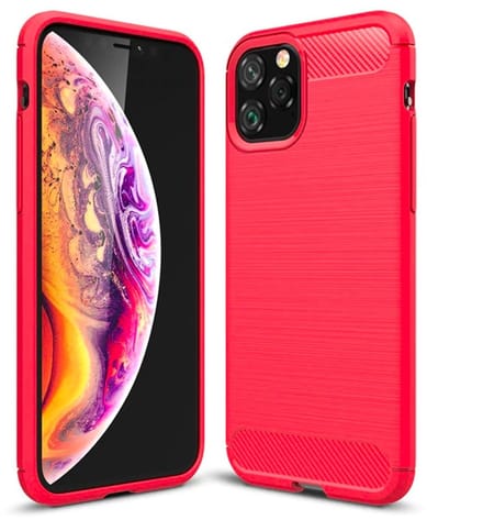 Mobiq Carbon Look Hoesje geschikt voor iPhone 11 - Flexibele TPU Case