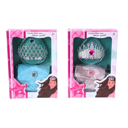 Tiara met tasje 2 assorti