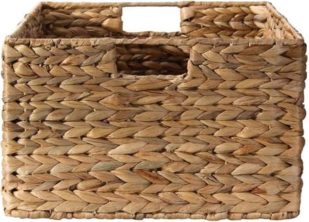 CALICOSY - Waterhyacint mand met metalen frame - hoogte 20 cm