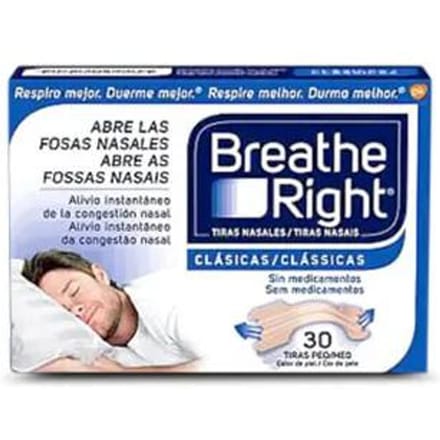 Breathe Right Bandelettes Nasales Petite Taille 30 Unités blue