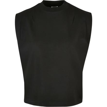 Urban Classics - Orgnaic Heavy Pleated Shoulder Mouwloze top - 4XL - Zwart