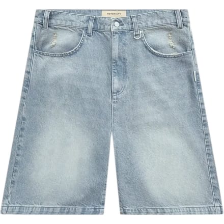 Reternity Essentials jorts korte jeansbroek met brede pasvorm - Lichtblauw