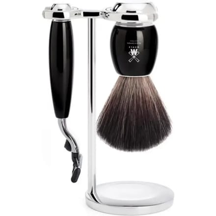 MÜHLE -Scheerset 3-delig -Vivo -Zwart -Mach3