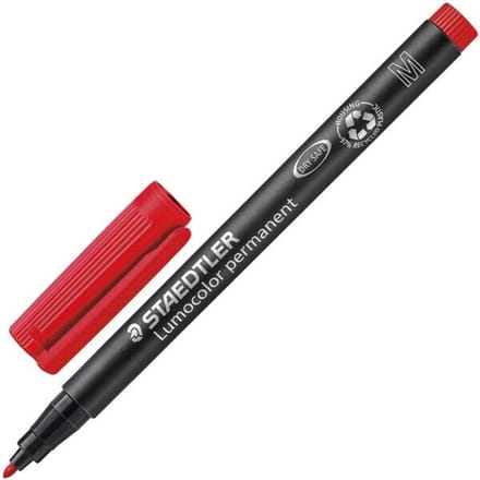Staedtler 317-2 permanente marker - Rood - Kogelpunt - 1 stuk