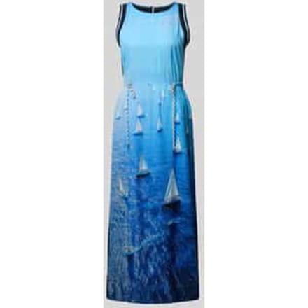 maxi-jurk van puur lyocell met all-over fotoprint