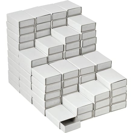 VBS Lucifersdoosje "Wit", 5 cm, 100 stuks