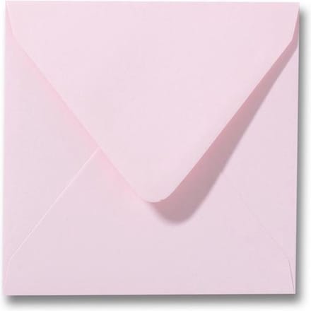 Envelop 12 x 12 Lichtroze, 100 stuks