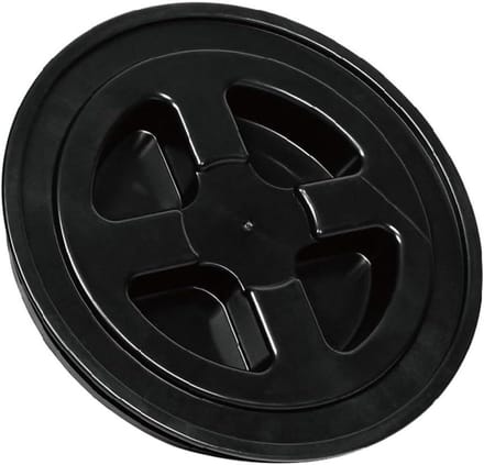 Emmer Deksel - Opslag Deksel - Voedsel Opslag - Lekvrije Schroefsluiting - 20L Diameter 30.5cm - Zwart
