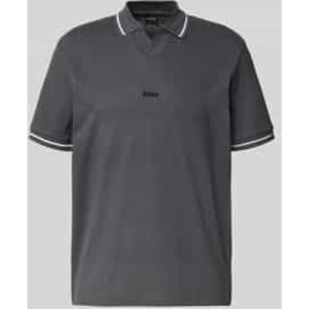 Regular fit poloshirt met labelstitching