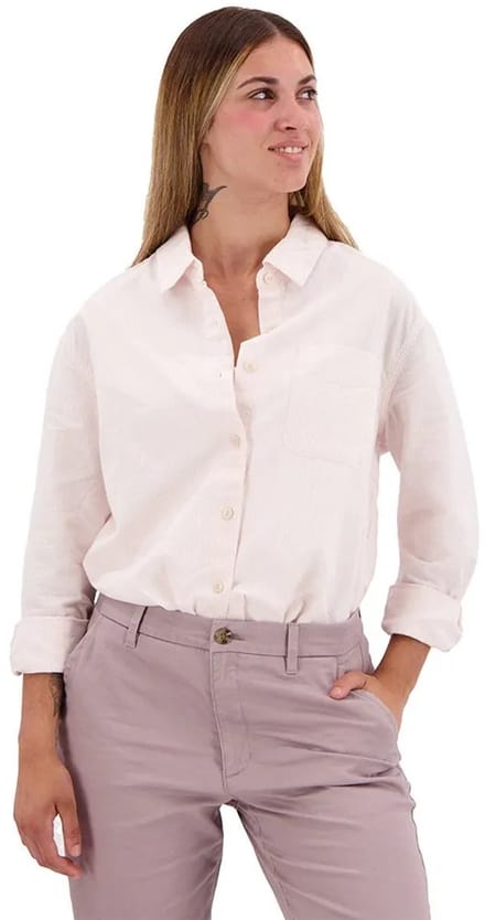 Dockers Original Overhemd Met Lange Mouwen Beige L Vrouw