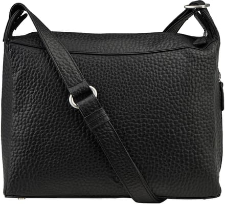 Voi Hirsch Isabella Crossbody tas Leder 28 cm - Dames - schwarz