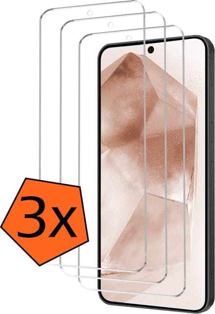 Screenprotector - 3 Stuks - Geschikt voor Samsung Galaxy A55 - Extra Sterk - Gehard Glas - Beschermglas - Tempered Glass - Screen Protector