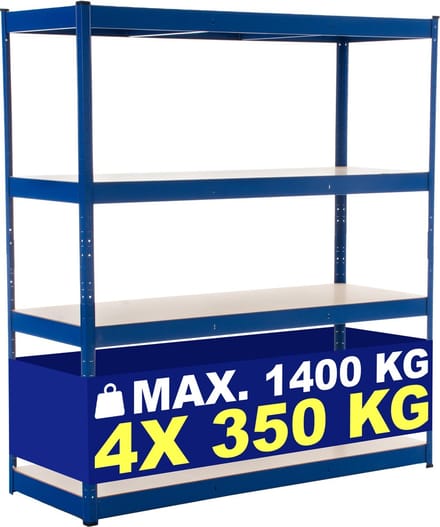 CLP Stelling 160x60x180 cm blauw