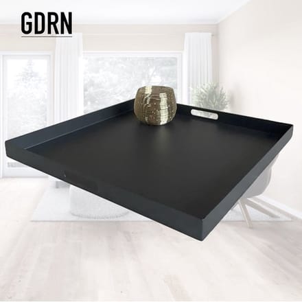 GDRN - Dienblad zwart - 56 cm - Vierkant - Decoratieplateau