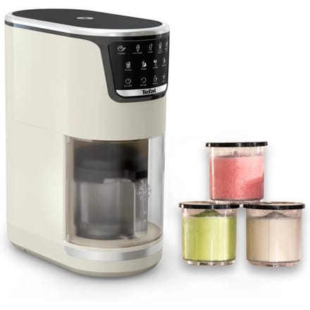 Tefal Dolci IG602A - IJsmachine - 10 Programma's - 1.4L - Automatisch spoelprogramma - Geschikt voor Sorbet en Roomijs