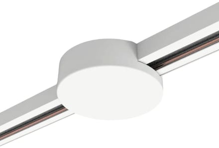 Qub Ronde Plafondplaat voor 1-fase railverlichting - Wit