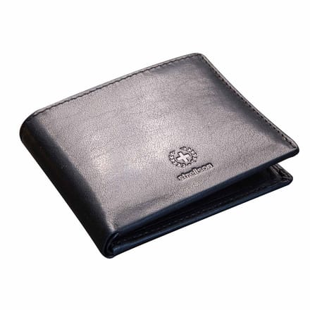 strellson Leren Portemonnee Epping BillFold H8 1 Black Zwart