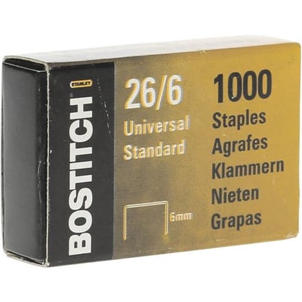 Bostitch nietjes 6 mm verzinkt