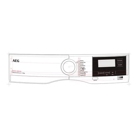 AEG controlepaneel, wit, AEG 140250209024