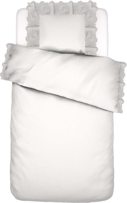 Essenza Maen Dekbedovertrek Wit - Eenpersoons – 140x200/220 cm