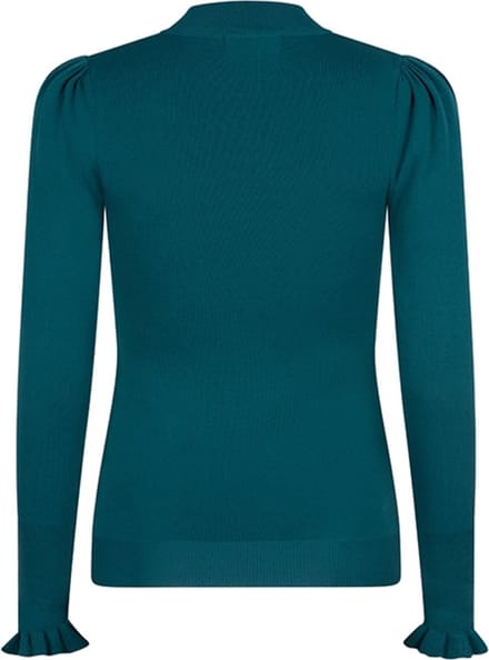 Lofty Manner Trui Sweater Justine 411 Petrol Blue Dames Maat - XL