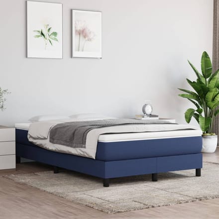 vidaXL - Pocketveringmatras - medium - 120x200x20 - cm - stof - blauw