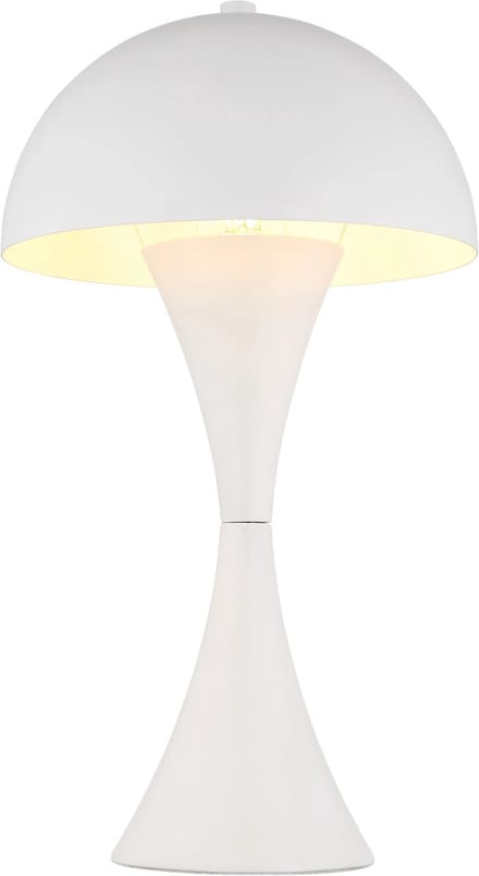 Tafellamp - wit - DIMA - metaal - Ø 20cm - E27 - 21028W - Globo