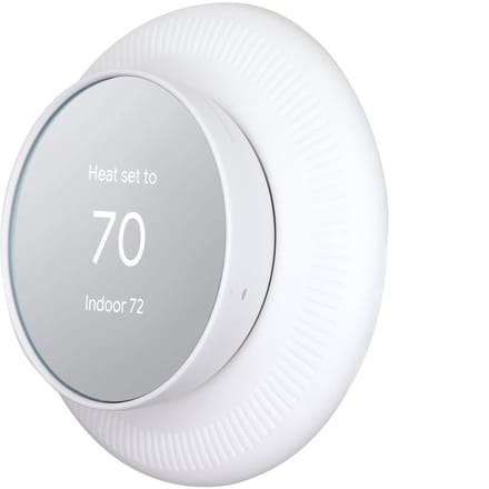 Vervanging van de wandplaatafdekking voor Google Nest Thermostat Zacht siliconen Slijtvast Eenvoudig wit
