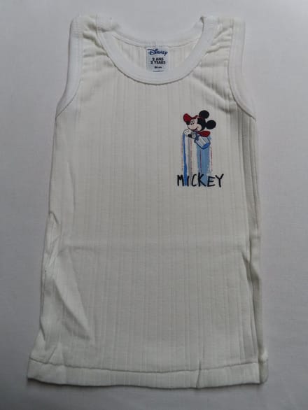 Absorba - Disney - Mickey Mousse - Singlet - Jongens- Wit - 2 jaar 86