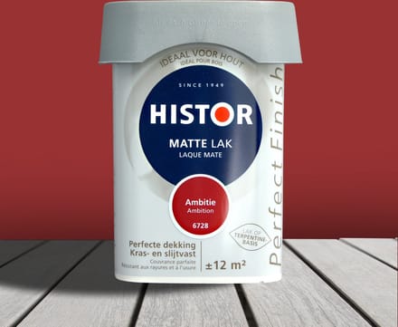 Histor Perfect Finish Lak Mat 0,75 liter - Ambitie