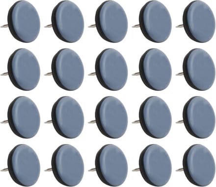 20 Stuks Stoelglijders voor Tapijt - Meubelglijders voor Vloerbescherming