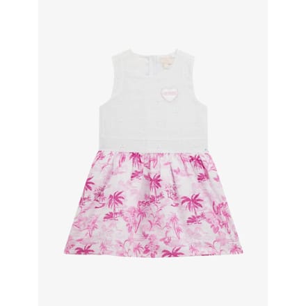Guess Meisjes jurk mixed fabric