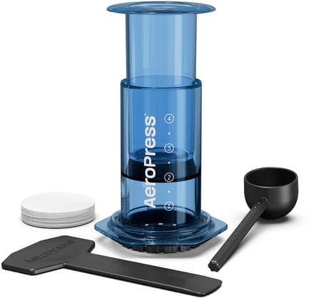 AeroPress Clear Blue Koffiezetter - Transparant Blauw