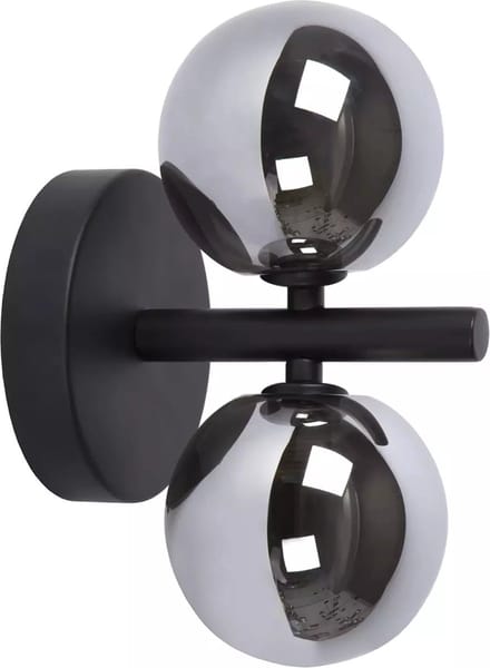 TooLight Wandlamp - Glas en metaal - Zwart/grijs - Modern design - G9 fitting