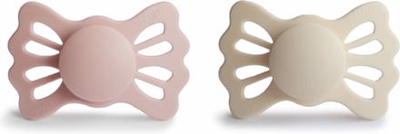 Frigg Fopspeen Lucky Cream/Blush T2 6-18mnd (2 stuks)