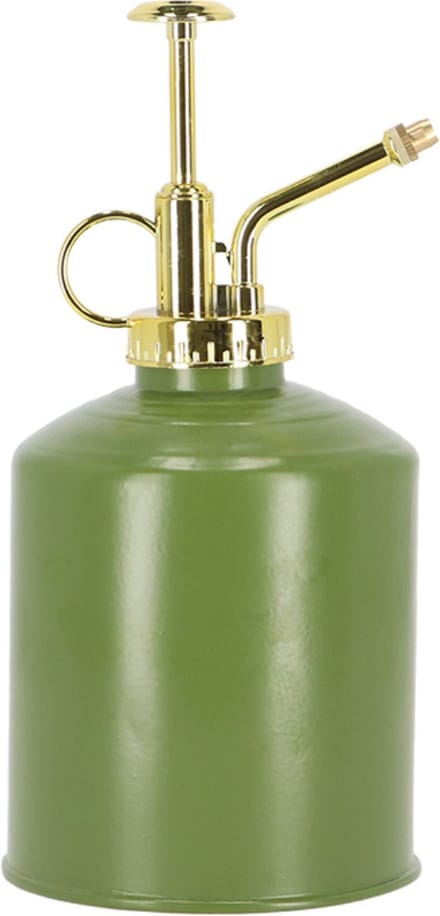Esschert Design plantenspuit/vernevelaar - dennengroen/goud - 19.5 cm