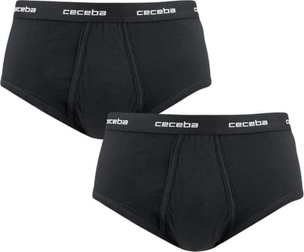 CECEBA New Classics Herenslip met gulp - 2-pack - Zwart