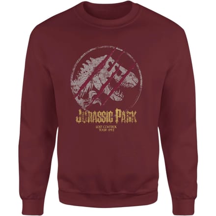 Jurassic Park Lost Control Sweatshirt - Burgundy - S