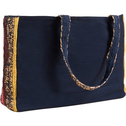 White Stuff Sabrina Crochet Tote Bag Navy Multi Größe: OS | Tote Bags Outlet | Damen | Blau