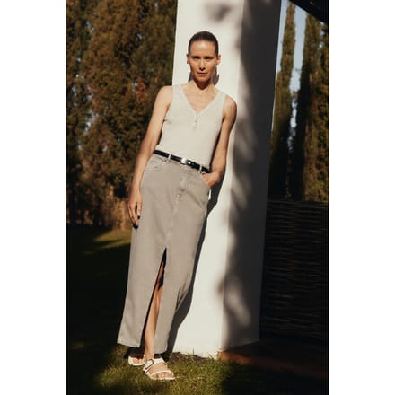 Knitted Sella Skirt Grey Taglia: S | Gonne di jeans Outlet | Donna | Grigio
