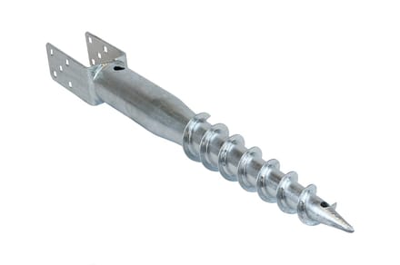 Wovar Schroefpaal met U|houder | Voor 7x7 cm palen | Per stuk