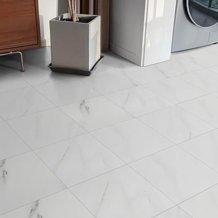 Zelfklevende PVC vloertegels Wit Marmer 30x30 cm Waterdicht