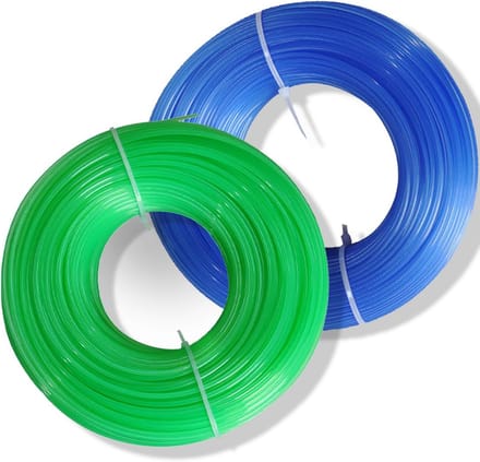 Maaiend Draad - Trimmer Koord - Gazon Onderhoud - Duurzaam Composiet - 2x 100m - Blauw Groen