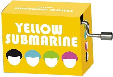 Muziekdoosje wereldhits Yellow submarine van the Beatles