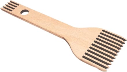 Houten Weefkam - Macrame Tool - Textiel Bewerken - Dubbelzijdig Ontwerp - Niet gespecificeerd - Houtkleur