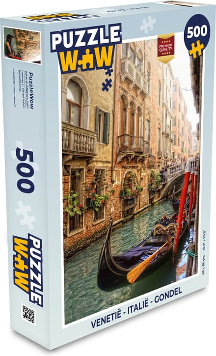 Puzzel Venetië - Italië - Gondel - Legpuzzel - Puzzel 500 stukjes