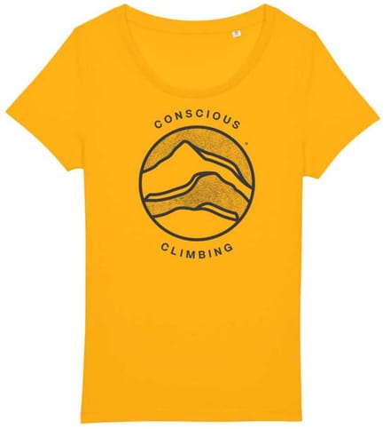 Sierra Climbing Conscious T-shirt Met Korte Mouwen Geel M Vrouw