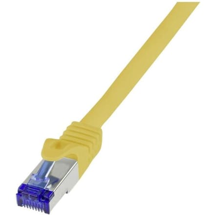 LogiLink C6A117S RJ45 CAT 6A S/FTP 20.00 m Geel 1 stuk(s)