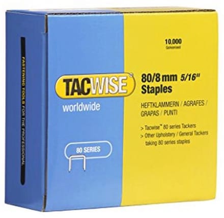 Gegalvaniseerde nietjes voor behang 80/8 mm - 10.000 stuks