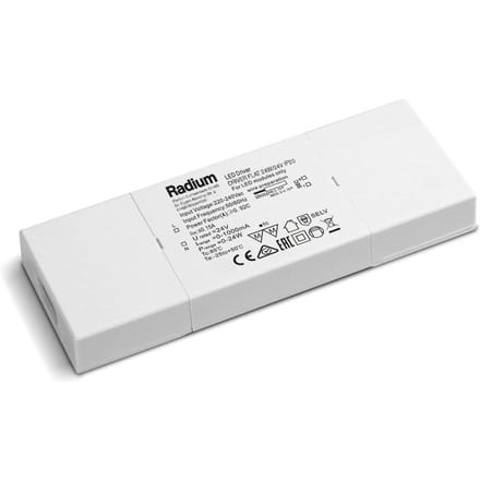 Radium Flat LED driver voor strips 24W/24V